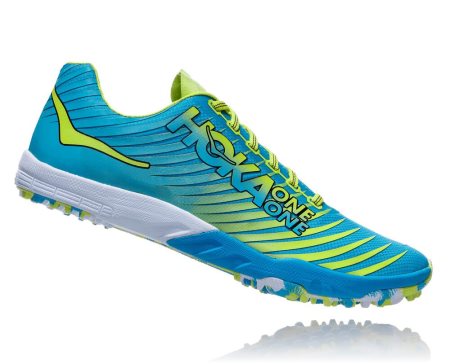 Hoka One One Evo Xc Spikeless Moški Spikes Modra / Rumena SI-675403O